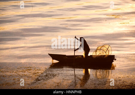 Scene in lago Atitlan, Guatemala Foto Stock