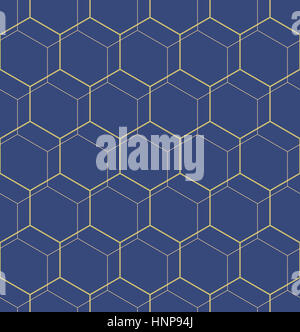 Seamless pattern astratti con esagoni Foto Stock