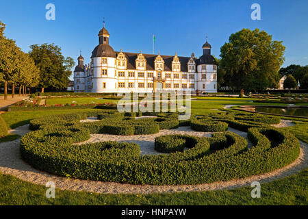 Schloss Neuhaus, Weser Renaissance, Paderborn, Westphalia-Lippe Est, Nord Reno-Westfalia, Germania Foto Stock