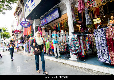 Shopping, Jalan Penang, Georgetown, Penang, Malaysia Foto Stock