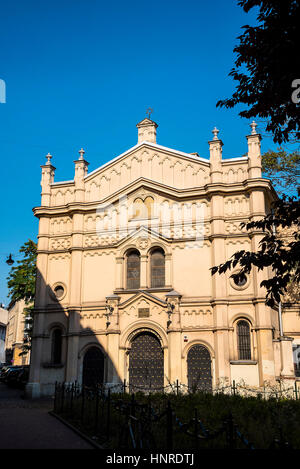 Kazimierz - il quartiere a sud della città vecchia tra il fiume Wisła e ul. Dietla a Cracovia Polonia.Questo è il vecchio quartiere ebraico Foto Stock