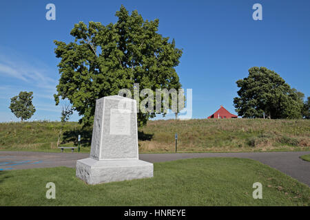 Monumento a Thaddeus Kosciuszko, Saratoga Parco storico nazionale, Stillwater, New York, Stati Uniti. Foto Stock