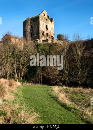 Rovine del Castello di Ravenscraig sul Clifftopn vicino a Kirkcaldy Fife Scozia Scotland Foto Stock