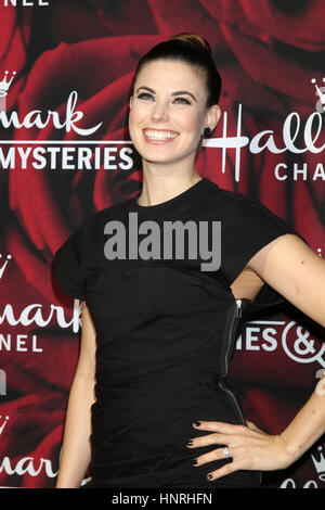 Meghan Ory frequentando l'Hallmark Channel e Hallmark Film e misteri Inverno 2017 TCA Press Tour presso la Casa del Torneo di Pasadena, in California. Dotato di: Meghan Ory dove: Pasadena, California, Stati Uniti quando: 14 Gen 2017 Credit: Nicky Nelson/WENN.com Foto Stock