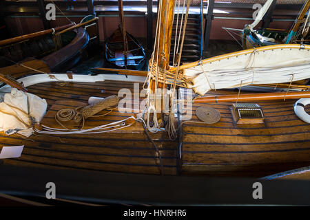 Tradizionale villaggio olandese nel Museo di Zuiderzee (Zuiderzeemuseum), Enkhuizenon, Paesi Bassi Foto Stock