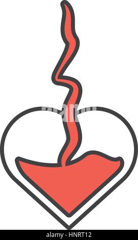Cuore la donazione di sangue giorno Emblema illustrazione vettoriale EPS 10 Illustrazione Vettoriale