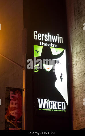 Wicked il Musical Foto Stock