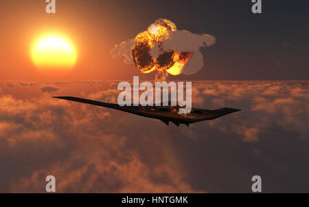 Northrop Grumman B-2 Spirit bombardiere Stealth Foto Stock