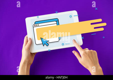 Browser Internet tecnologia Network Graphics Foto Stock