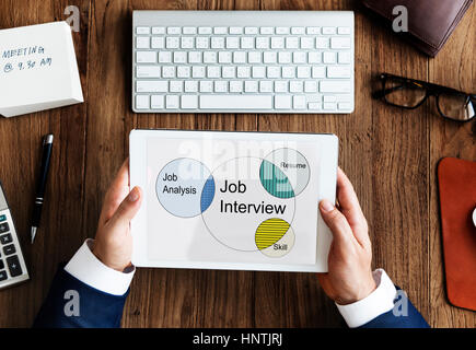 Recruitment Consulting Diagramma di Venn Foto Stock
