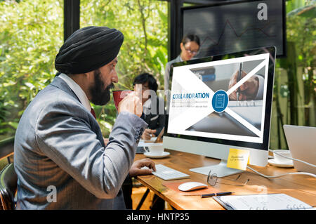 Contratto accordo equo interfaccia della pagina web Foto Stock