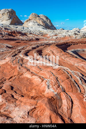 Tasca bianco incredibili formazioni rocciose in Vermiglio scogliere monumento nazionale, fotografia di paesaggi Foto Stock