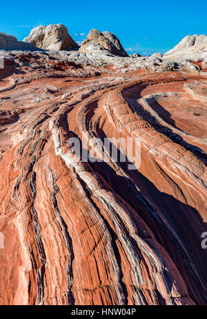 Tasca bianco incredibili formazioni rocciose in Vermiglio scogliere monumento nazionale, fotografia di paesaggi Foto Stock