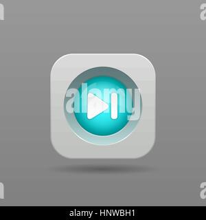 Pulsante Avanti - Vettore Icona App Illustrazione Vettoriale