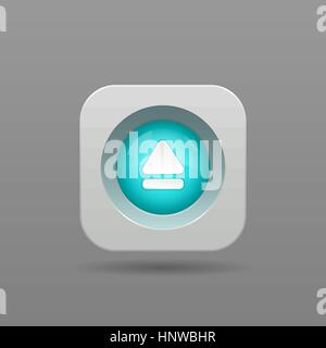 Pulsante Up - Vettore Icona App Illustrazione Vettoriale