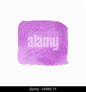 Violetta Square Acquerello Banner. Abstract sfondo vettoriale. Disegnata a mano isolato elemento di design Illustrazione Vettoriale