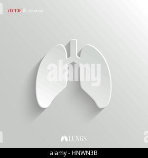 Icona dei polmoni - vettore illustrazione web, facile incolla per qualsiasi sfondo Illustrazione Vettoriale