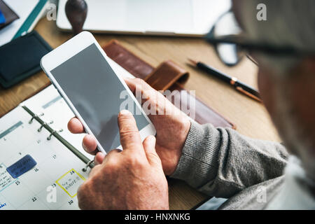 Elenco di controllo per la nomina la pianificazione personale concetto di agenda elettronica Foto Stock