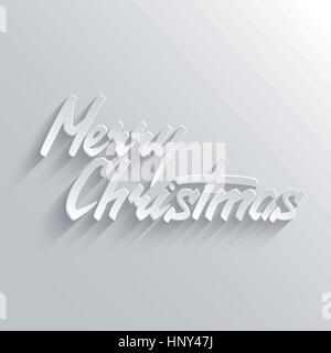 Buon Natale scritta a mano della scheda Messaggi di saluto. Vettore tipografici sfondo. La calligrafia fatti a mano Illustrazione Vettoriale