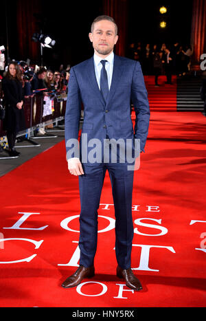 Charlie Hunnam frequentando la città perduta di Z UK Premiere presso il British Museum di Londra. Foto Stock