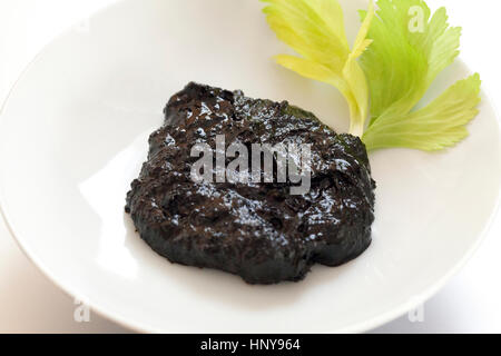 Fermentato salsa blacksoybean (Douchi) Foto Stock