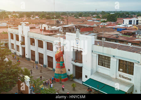 Leon, Nicaragua - Gennaio 4, 2017:piazza centrale nella città di Leon Foto Stock