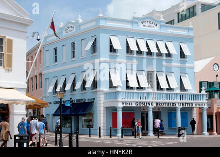 Gosling fratelli limitata Store Victoria blocco Front Street Hamilton Bermuda Foto Stock