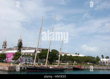 Spirito di Bermuda Sloop Royal Naval Dockyard Bermuda Foto Stock