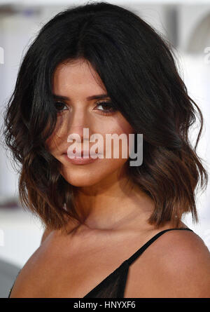 Lucy Mecklenburgh assiste una premiere del film a Londra. Feb 2017. Foto Stock