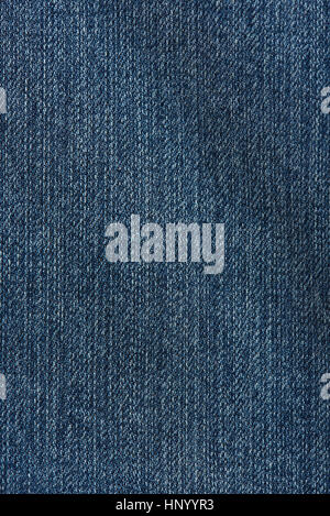 Dark blue jeans tessuto texture closeup sfondo Foto Stock