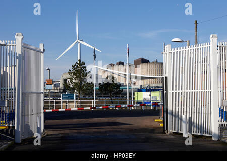 United Utilities liverpool di trattamento delle acque reflue opere Liverpool Regno Unito Foto Stock