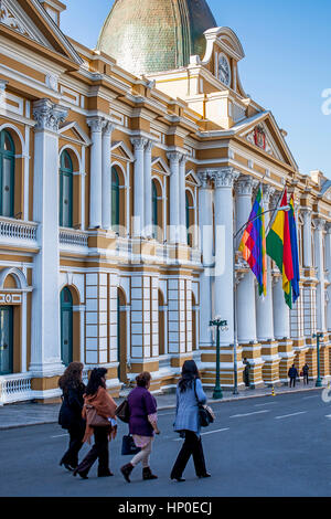 Palacio legislativo, Palazzo del Governo, in piazza Murillo, la Paz, Bolivia Foto Stock
