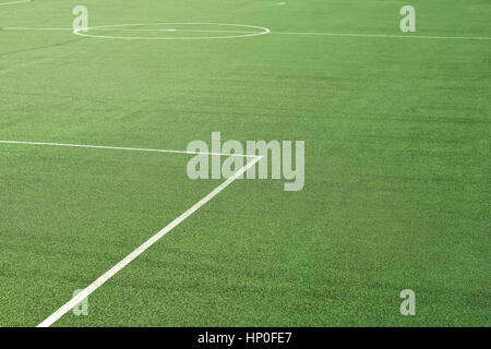 Sport sintetico campo da calcio superficie Foto Stock