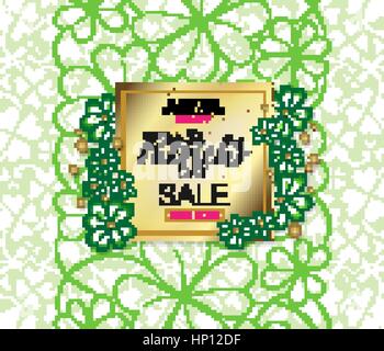 San Patrizio Vendita banner pubblicitari, illustrazione vettoriale Illustrazione Vettoriale