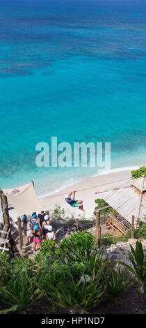 Neckar isola dei Caraibi, le Isole Vergini Britanniche. 17 Nov, 2014. Zip sulla fodera Necker Island. Credito: Mark Greenberg/ZUMA filo/Alamy Live News Foto Stock