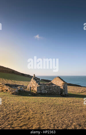 Rimane Christian St Helen's oratorio Cape Cornwall Inghilterra England Regno Unito. Foto Stock