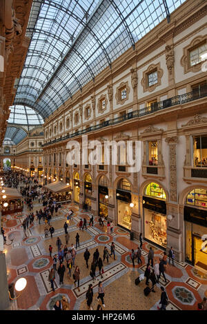 Galleria Vittorio Emanuele a Milano, Italia Foto Stock