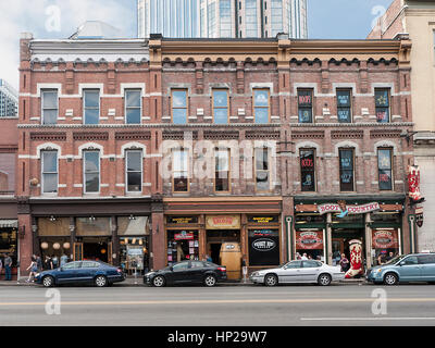 Whiskey piegate Saloon e paese di avvio, Nashville, Tennessee Foto Stock