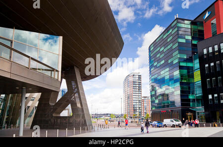 Il Lowery, Pier 8, Salford Quays, Salford, Greater Manchester, Regno Unito Foto Stock