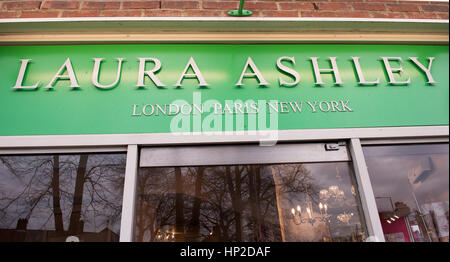 Laura Ashley shop segno Foto Stock