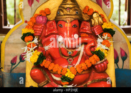 Idol del Signore Ganesha, Konkan, Maharashtra, India Foto Stock