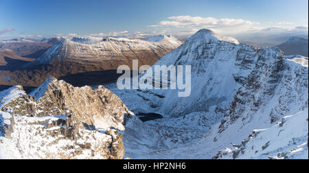 Beinn Eighe e Liathach, Torridon Wester Ross Foto Stock