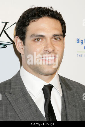 New York getti quarterback Mark Sanchez arriva al P Diddy Fantasy Super Bowl partito il 5 febbraio 2011 a Dallas, in Texas. Foto di Francesco Specker Foto Stock