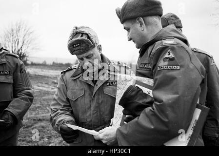 Presidio Generale H. Davidson in manovre con il settimo esercito in Germania Ovest Foto Stock