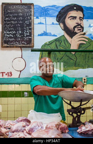 Macelleria, all Avana Vecchia, Habana Vieja, La Habana, Cuba Foto Stock