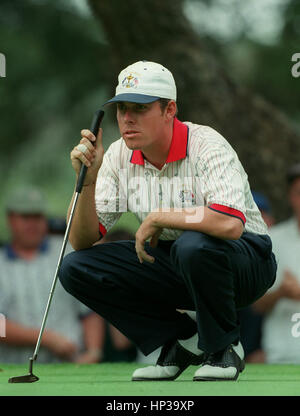 JUSTIN LEONARD RYDER CUP VALDERRAMA SPAGNA 28 Settembre 1997 Foto Stock