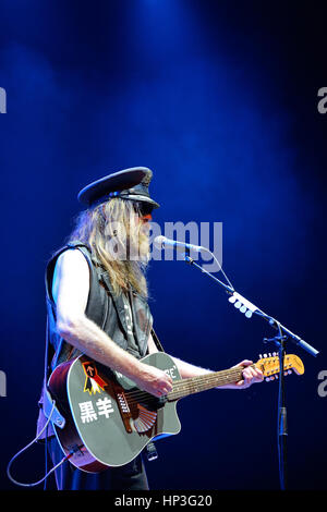 Barcellona - 29 Maggio: Julian Cope (Inglese musicista rock, autore, musicologo e commentatore culturale) esegue presso Heineken Primavera Sound 2014. Foto Stock