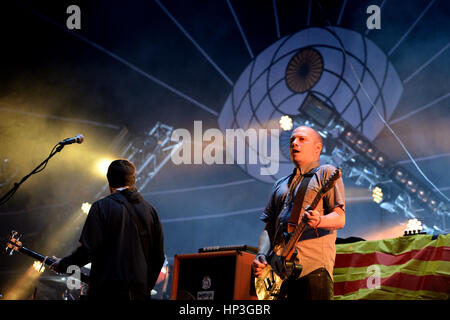 Barcellona - 30 Maggio: Mogwai (instrumental post-rock band della Scozia) esegue presso Heineken Primavera Sound Festival 2014 (PS14) il 30 maggio 2014 in Ba Foto Stock