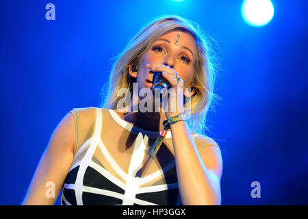 BENICASSIM, Spagna - 17 Luglio: Ellie Goulding (famoso cantante inglese) esegue a FIB Festival il 17 luglio 2014 a Benicassim, Spagna. Foto Stock