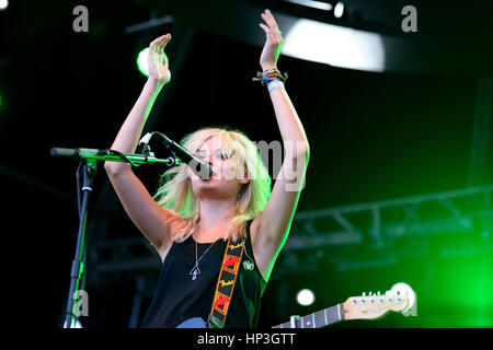 BENICASSIM, Spagna - 20 Luglio: Nina Nesbitt (cantante) esegue a FIB Festival il 20 luglio 2014 a Benicassim, Spagna. Foto Stock